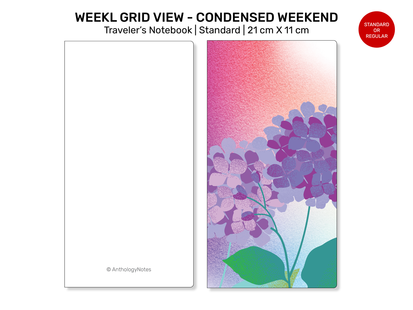 TN Standard Weekly View Horizontal Full GRID - CONDENSED Weekend RTN22-018